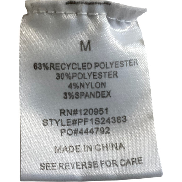 Pink Rose Women's Medium V-Neck Sweater Recycled Polyester Solid Beige Knit - Picture 7 of 8